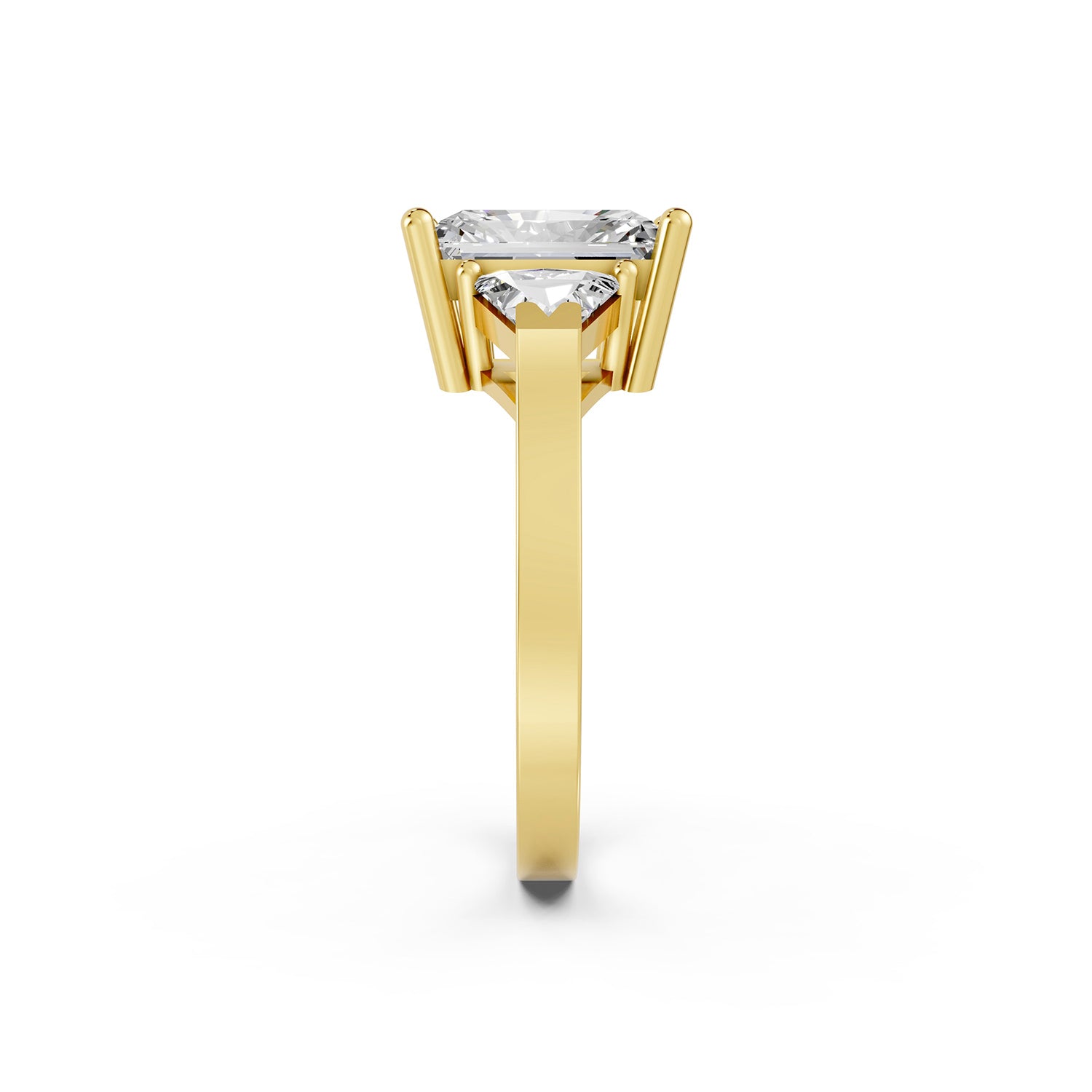 Princess Cut Three-Stone Lab-Grown Diamond Ring