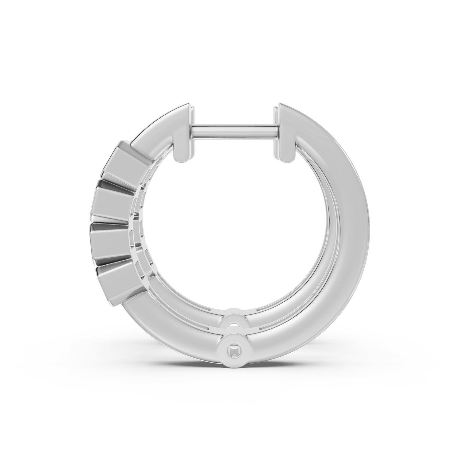 Princess Lab-Grown Diamond Hoop Earrings