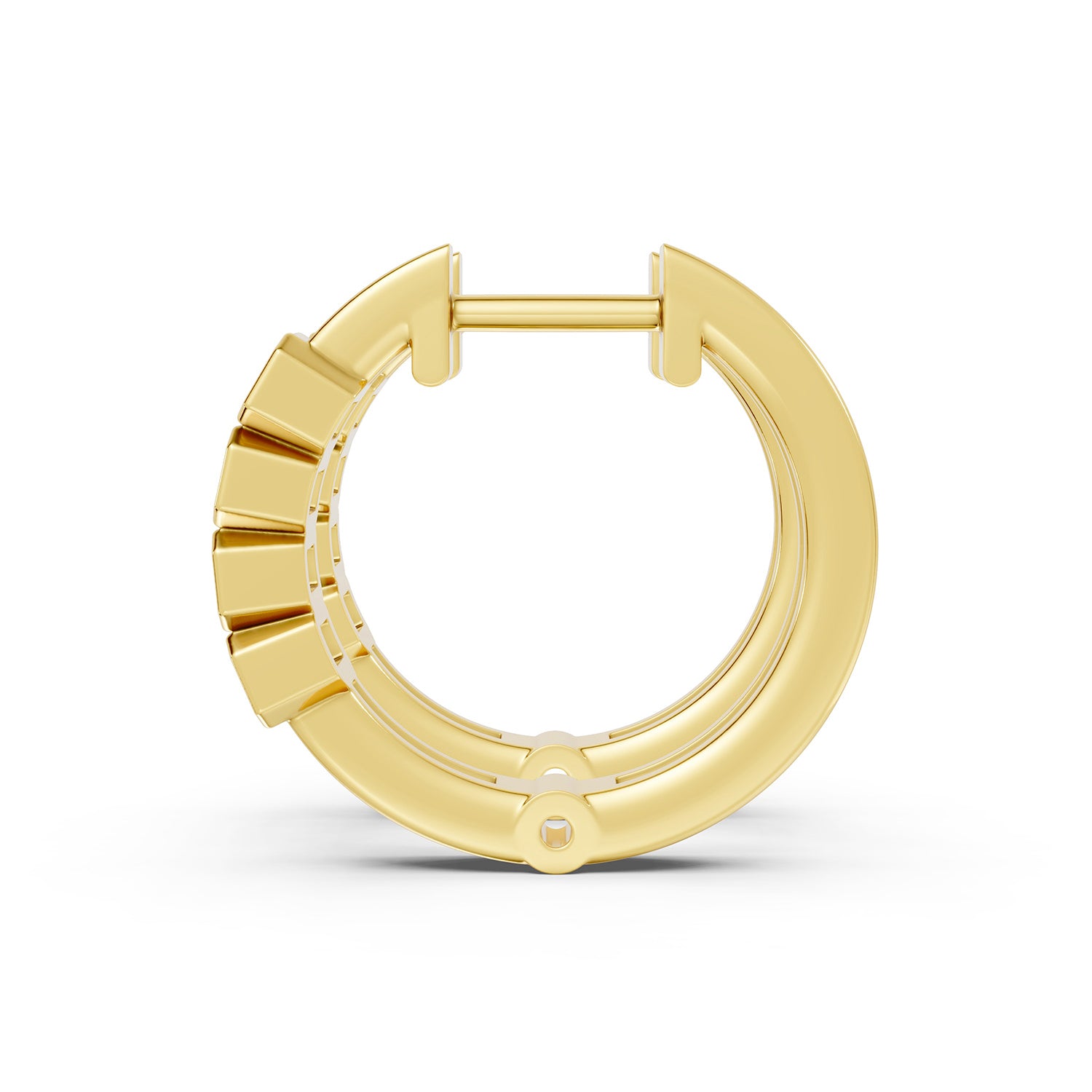 Princess Lab-Grown Diamond Hoop Earrings