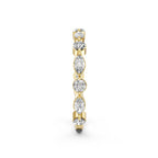 Alternating Marquise &amp; Round Lab-Grown Diamond Band Ring