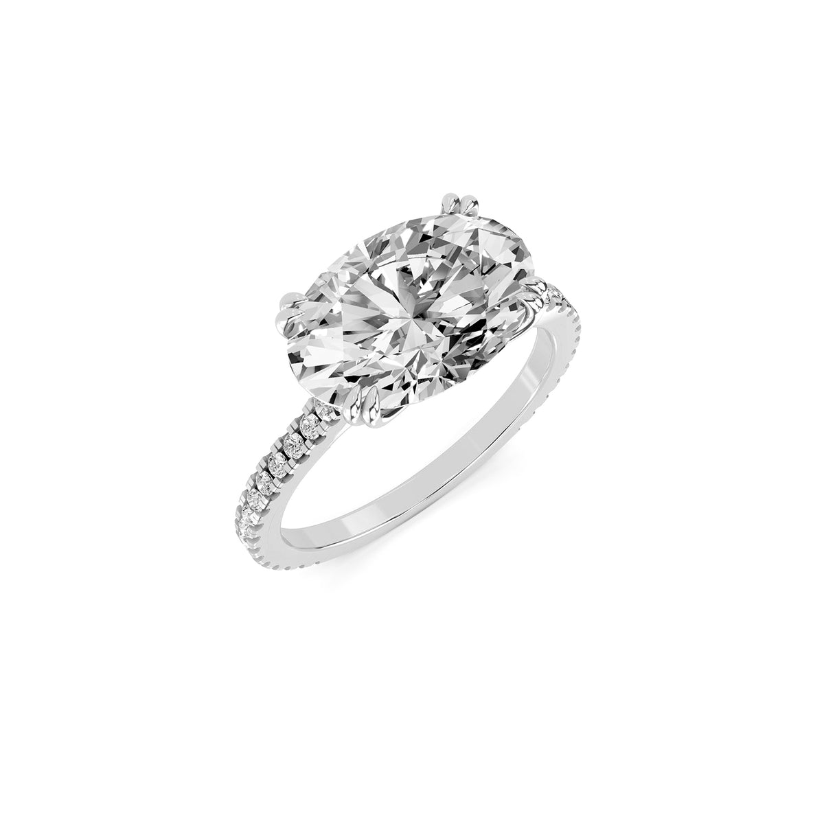 Oval Lab-Grown Diamond Solitaire Ring