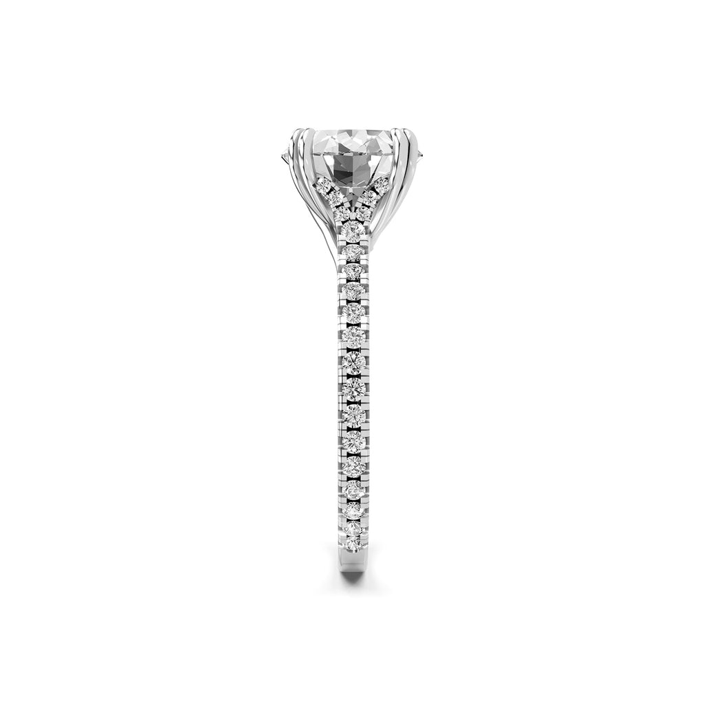 Oval Lab-Grown Diamond Solitaire Ring