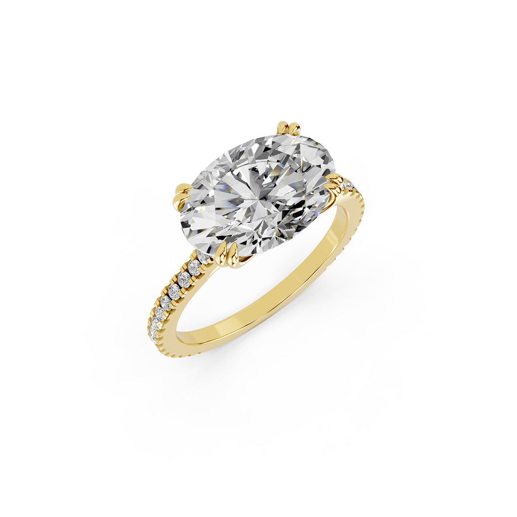 Oval Lab-Grown Diamond Solitaire Ring