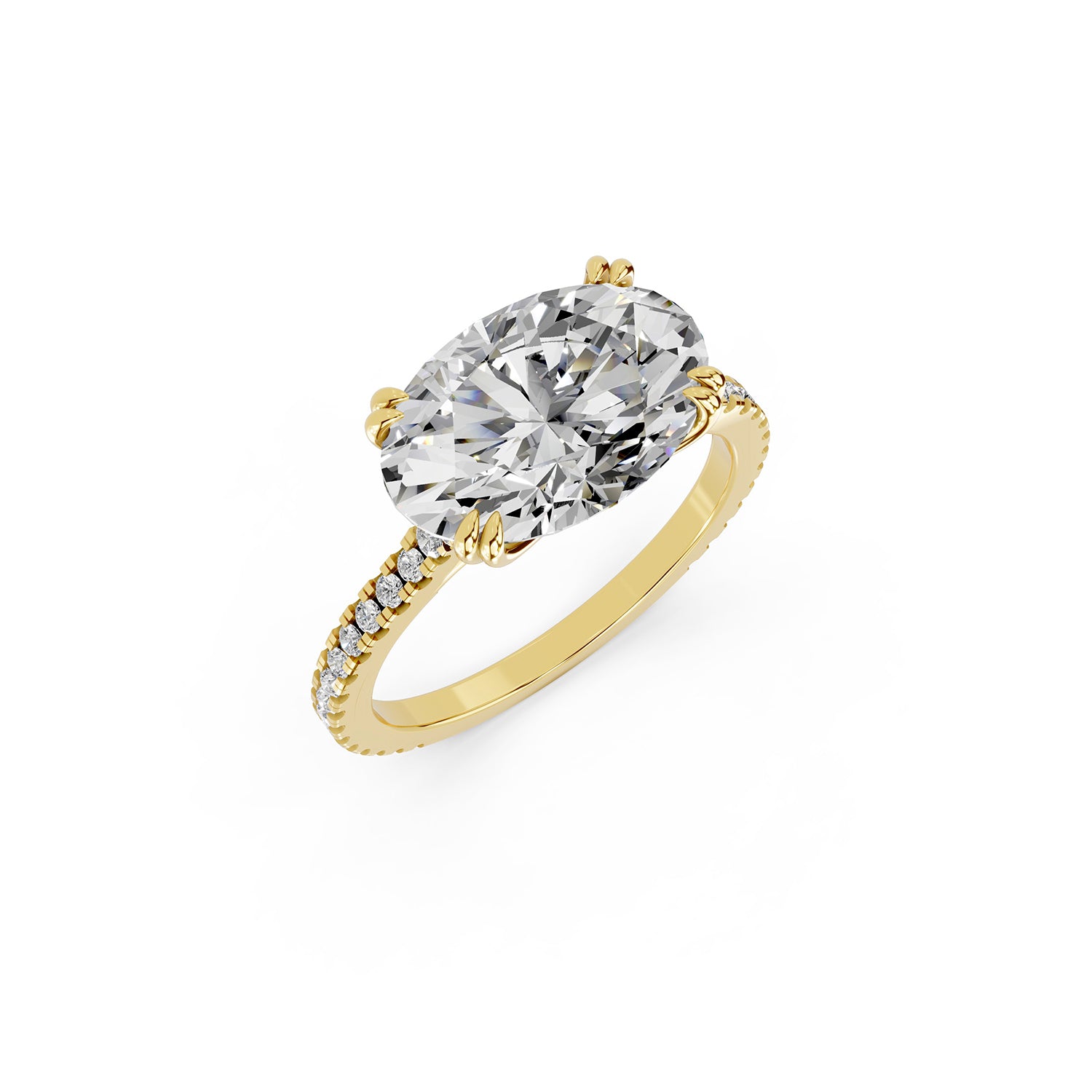 Oval Lab-Grown Diamond Solitaire Ring