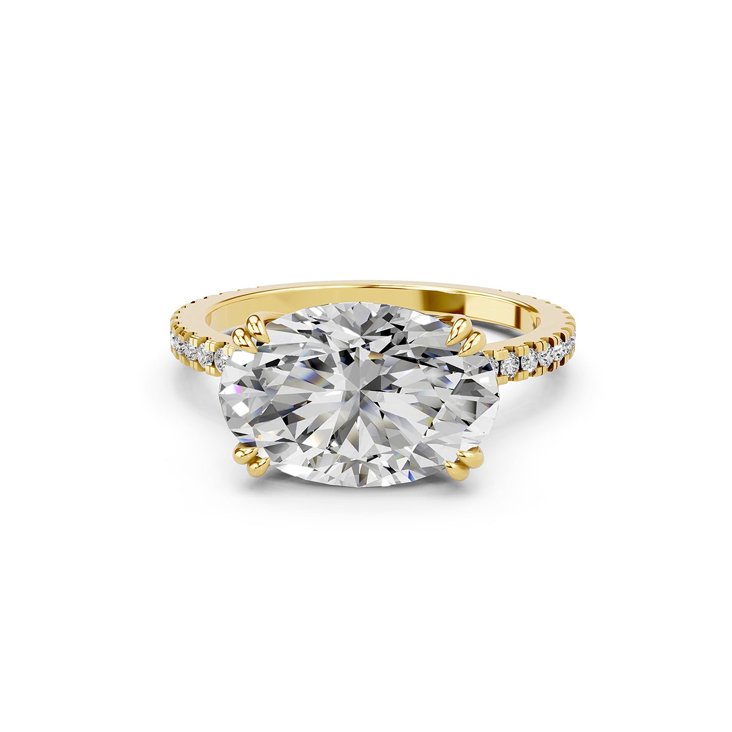 Oval Lab-Grown Diamond Solitaire Ring