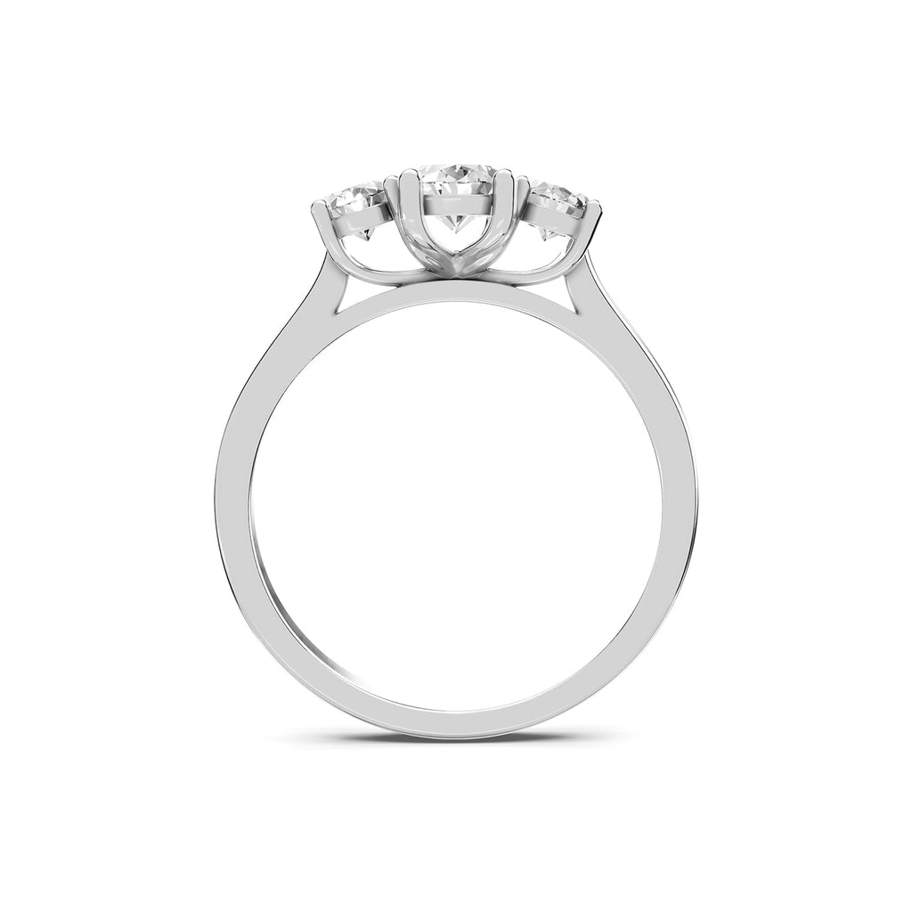 Three-Stone Round Lab-Grown Diamond Ring