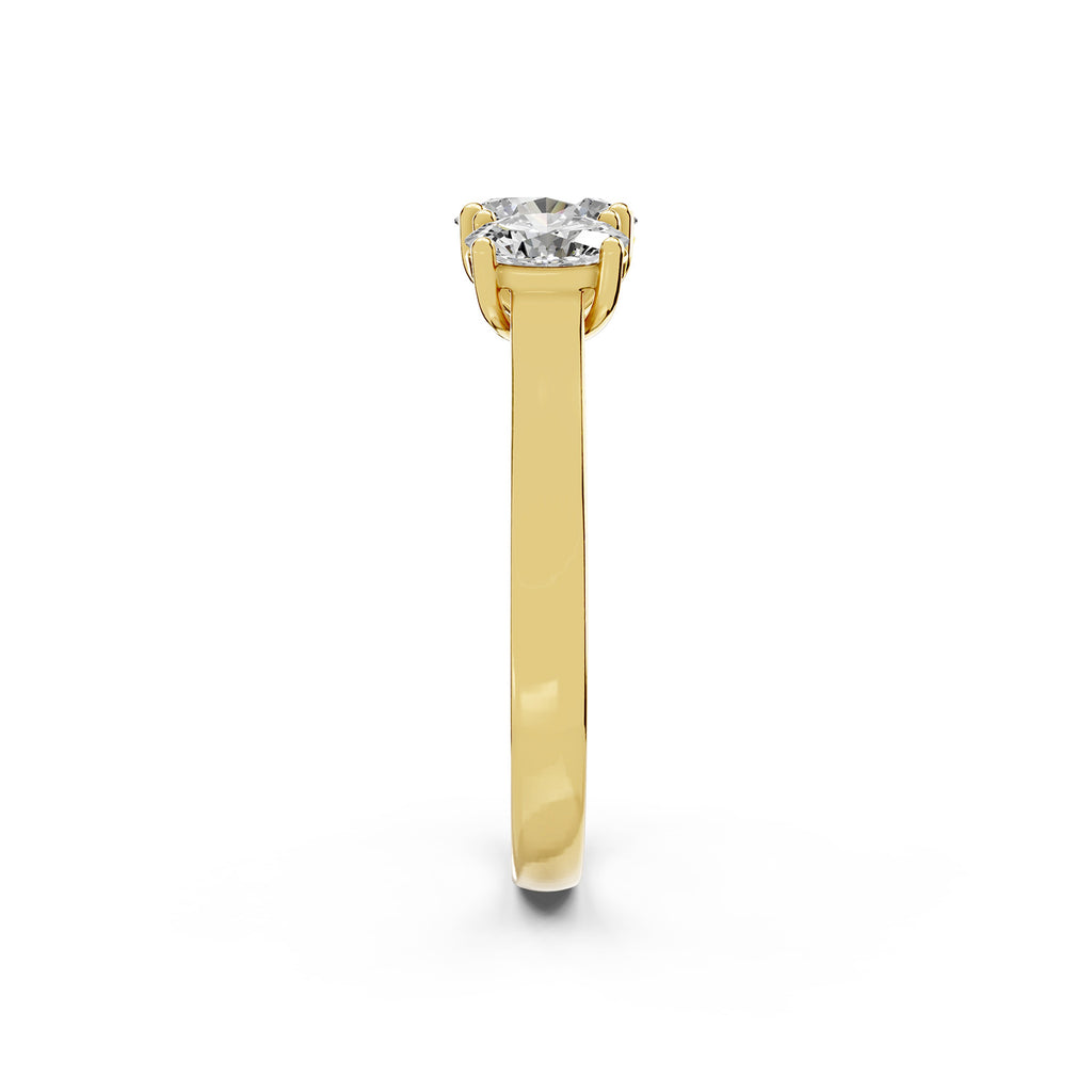 Three-Stone Round Lab-Grown Diamond Ring