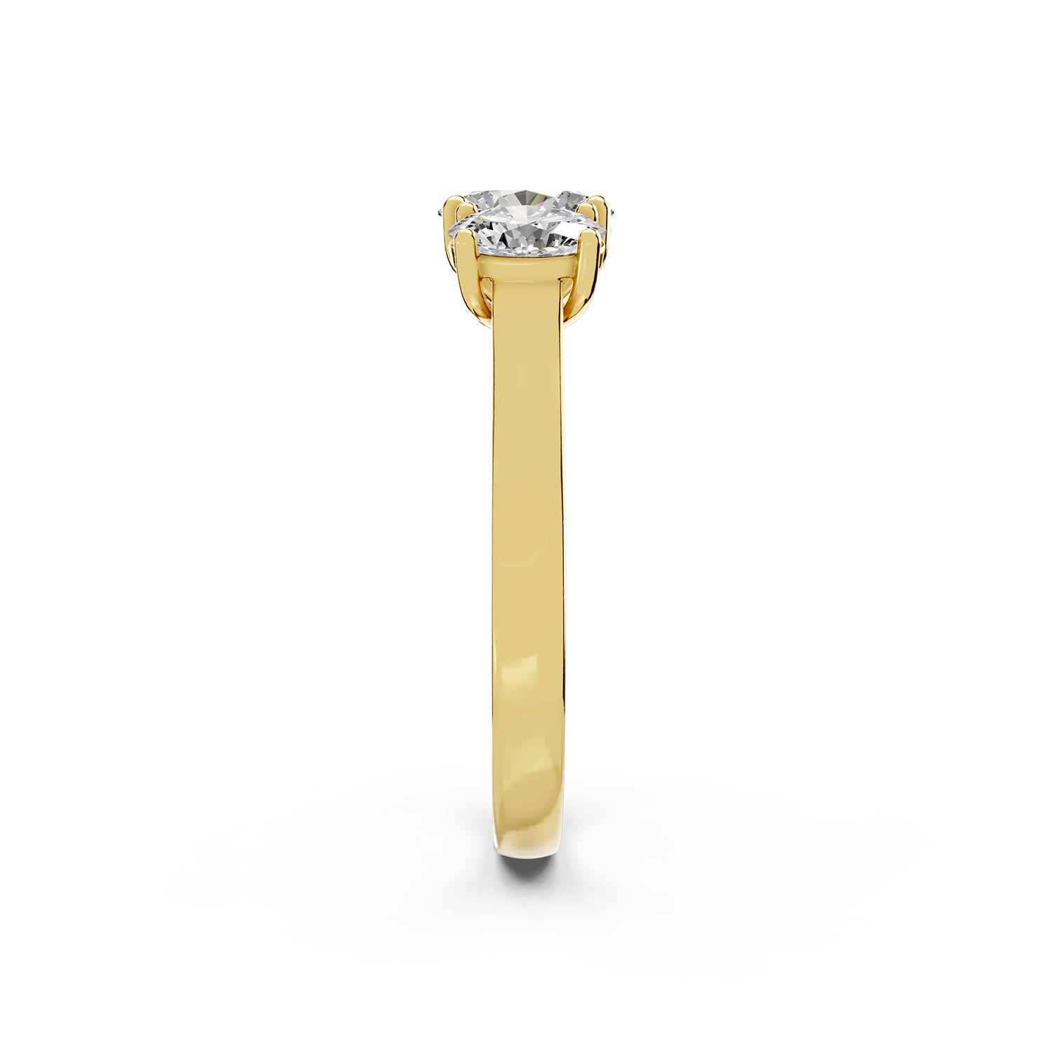 Three-Stone Round Lab-Grown Diamond Ring