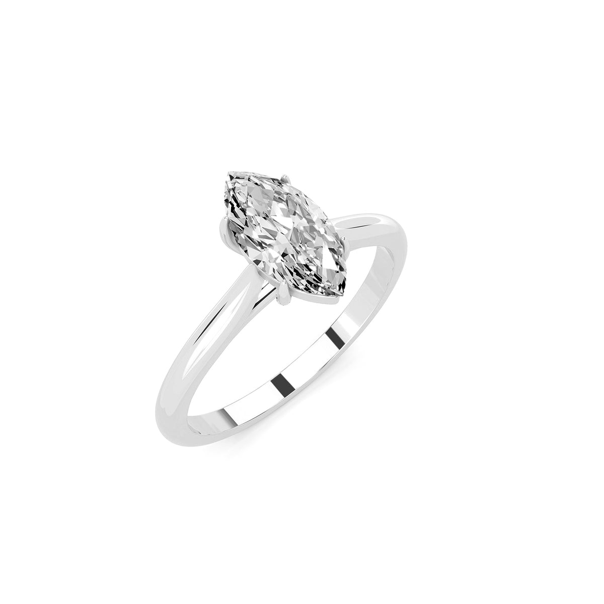 Marquise Cut Lab-Grown Diamond Solitaire Ring