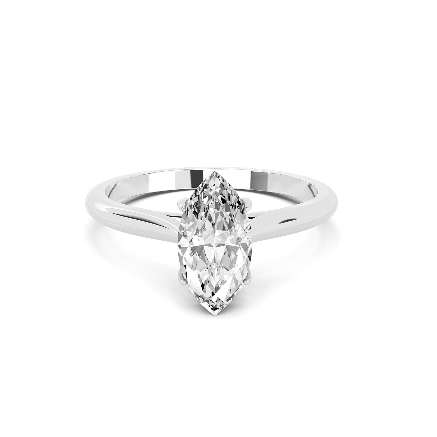 Marquise Cut Lab-Grown Diamond Solitaire Ring