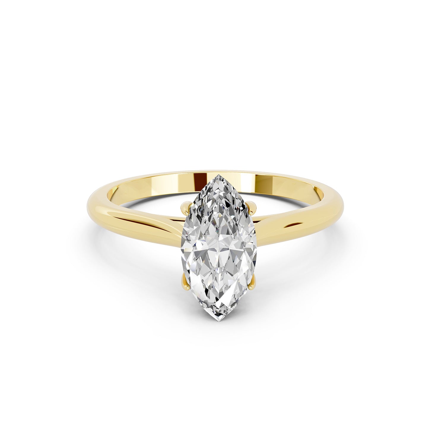 Marquise Cut Lab-Grown Diamond Solitaire Ring