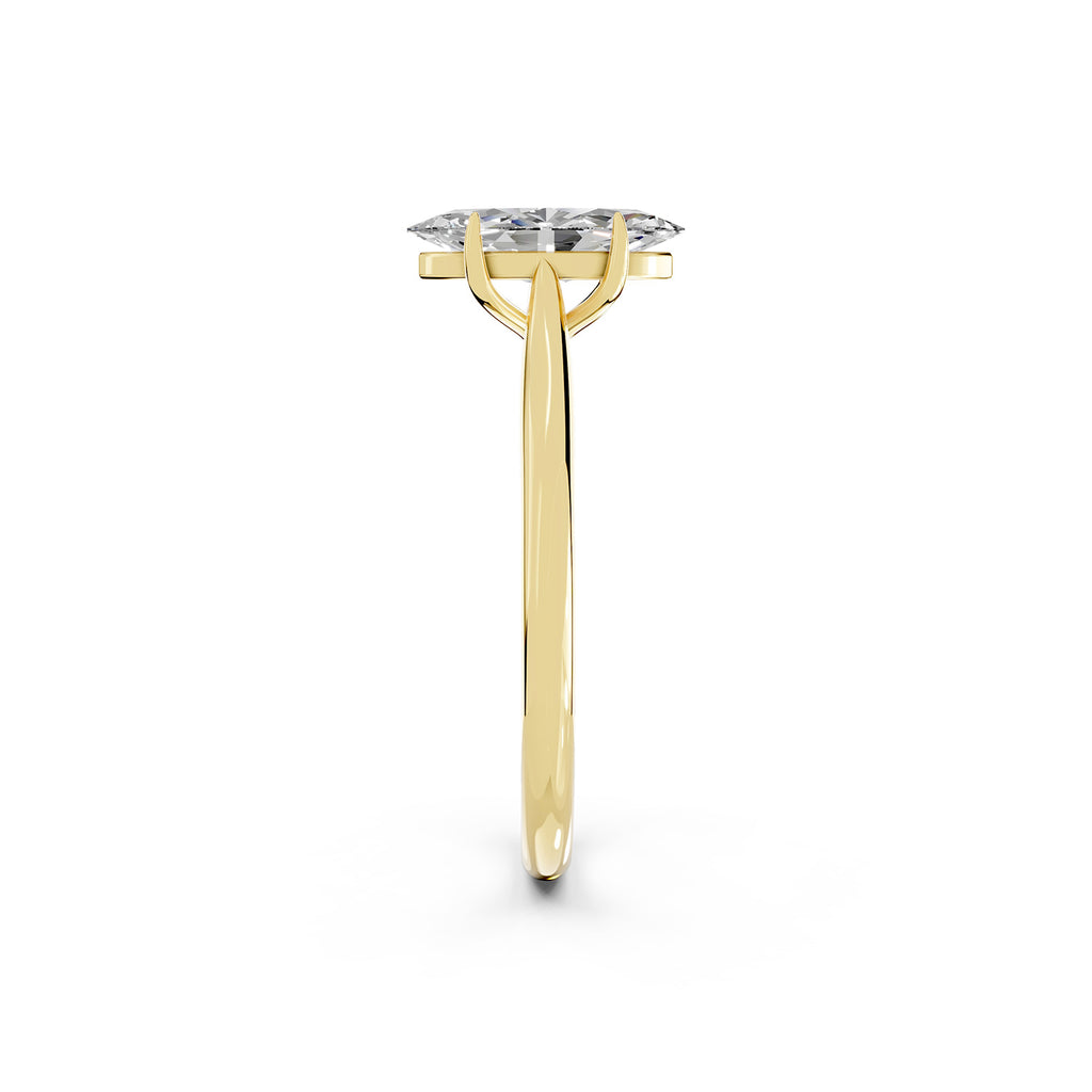 Marquise Cut Lab-Grown Diamond Solitaire Ring