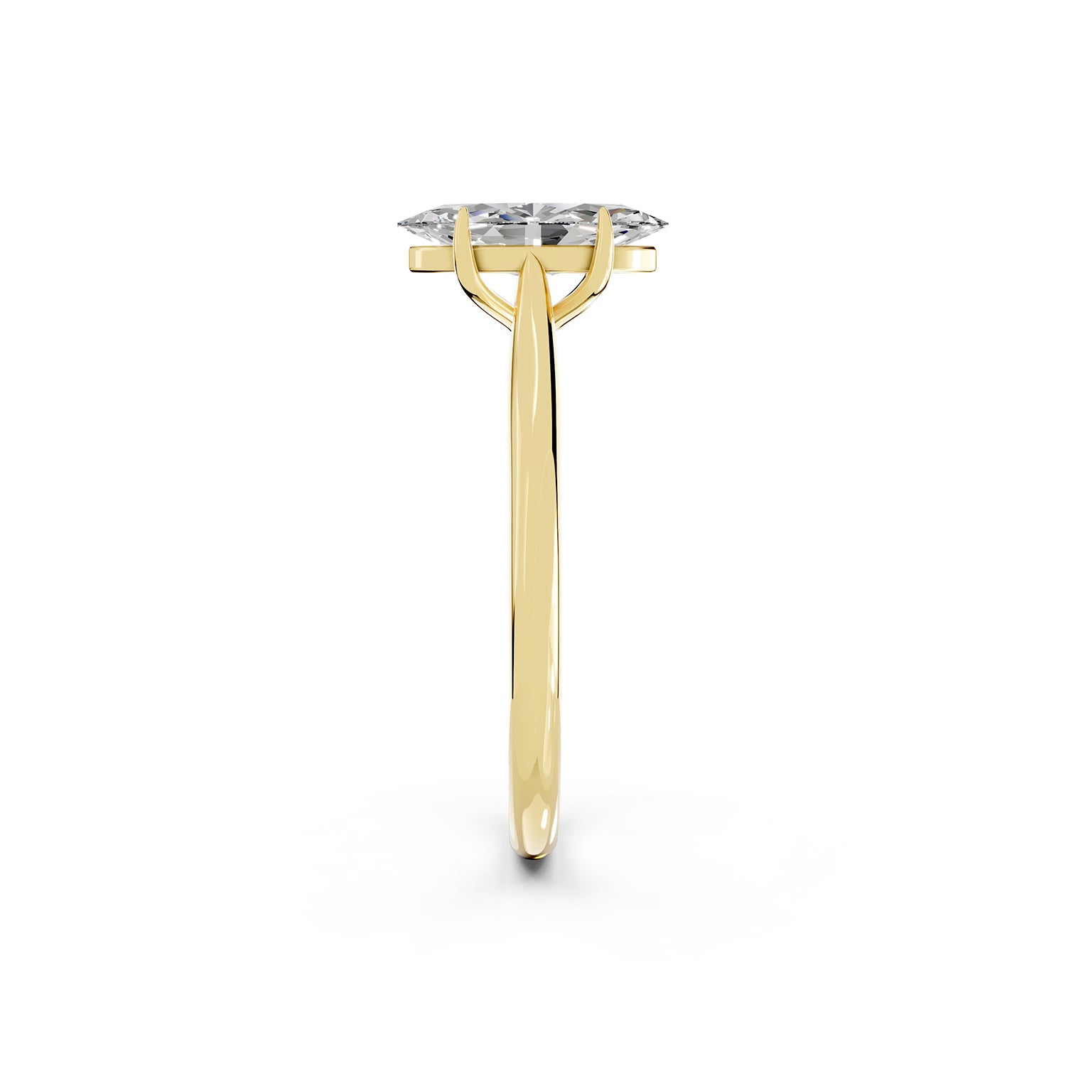 Marquise Cut Lab-Grown Diamond Solitaire Ring
