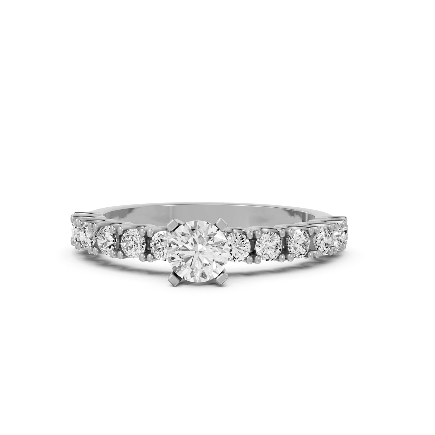 Round Cut Lab-Grown Diamond Solitaire Ring