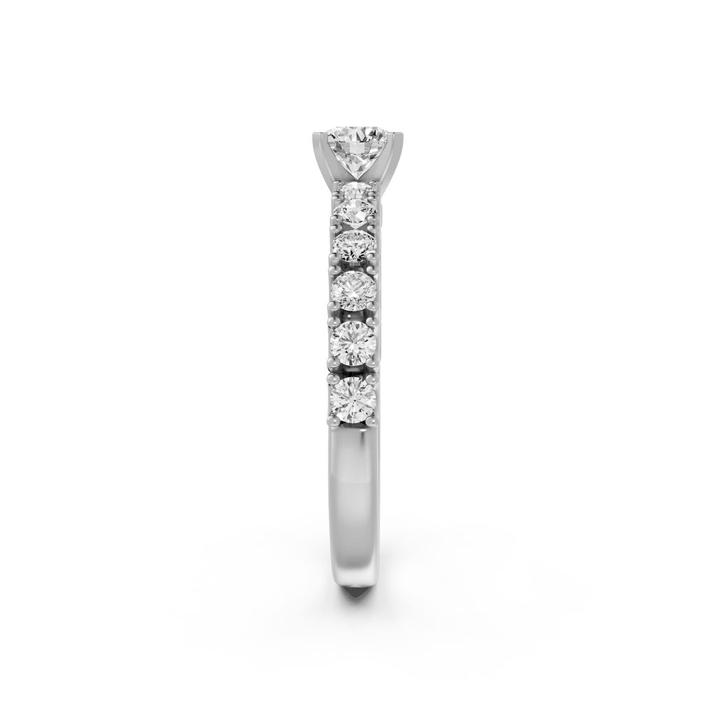 Round Cut Lab-Grown Diamond Solitaire Ring