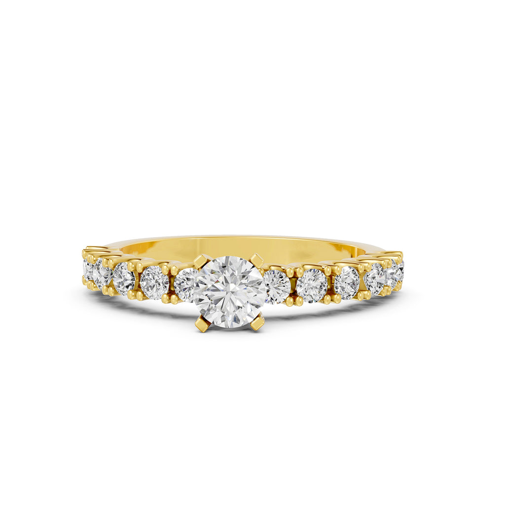 Round Cut Lab-Grown Diamond Solitaire Ring