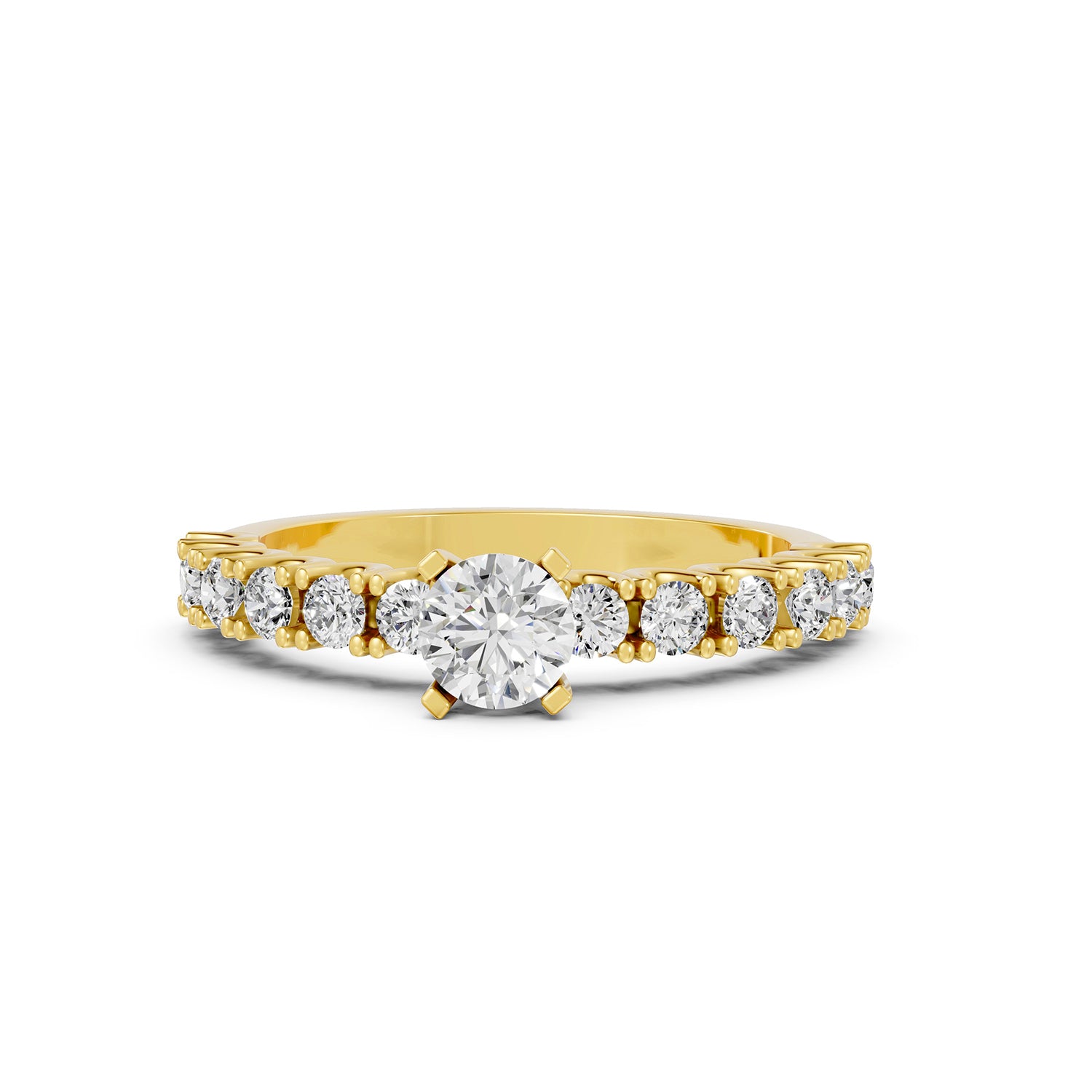 Round Cut Lab-Grown Diamond Solitaire Ring