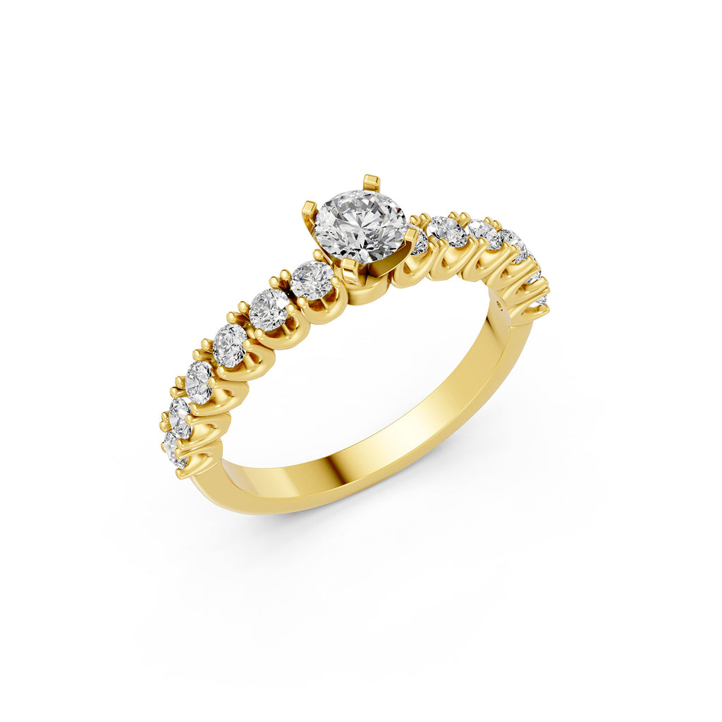 Round Cut Lab-Grown Diamond Solitaire Ring