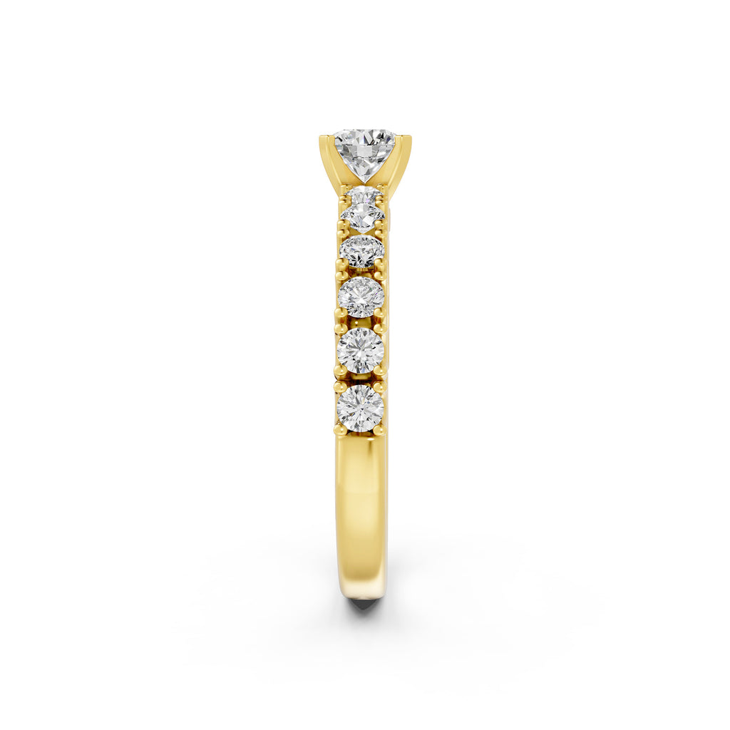 Round Cut Lab-Grown Diamond Solitaire Ring