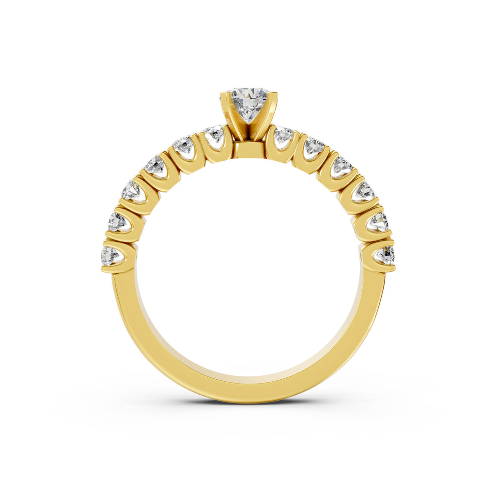Round Cut Lab-Grown Diamond Solitaire Ring