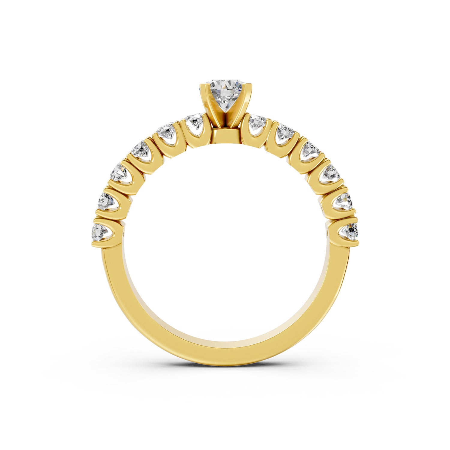 Round Cut Lab-Grown Diamond Solitaire Ring