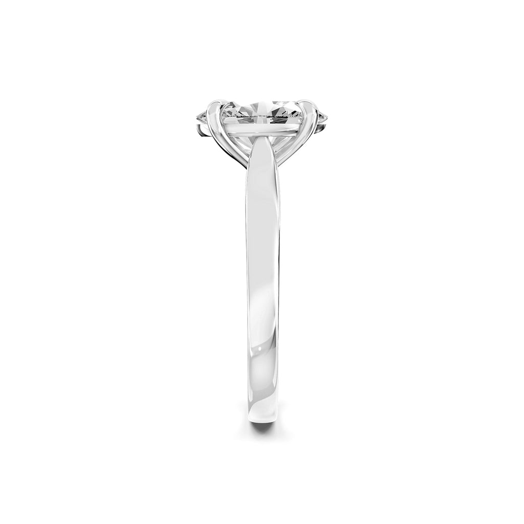 Oval Cut Lab-Grown Diamond Solitaire Ring