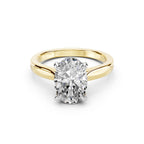 Oval Cut Lab-Grown Diamond Solitaire Ring