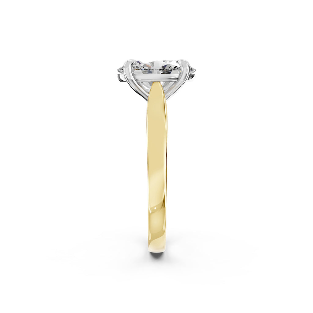 Oval Cut Lab-Grown Diamond Solitaire Ring
