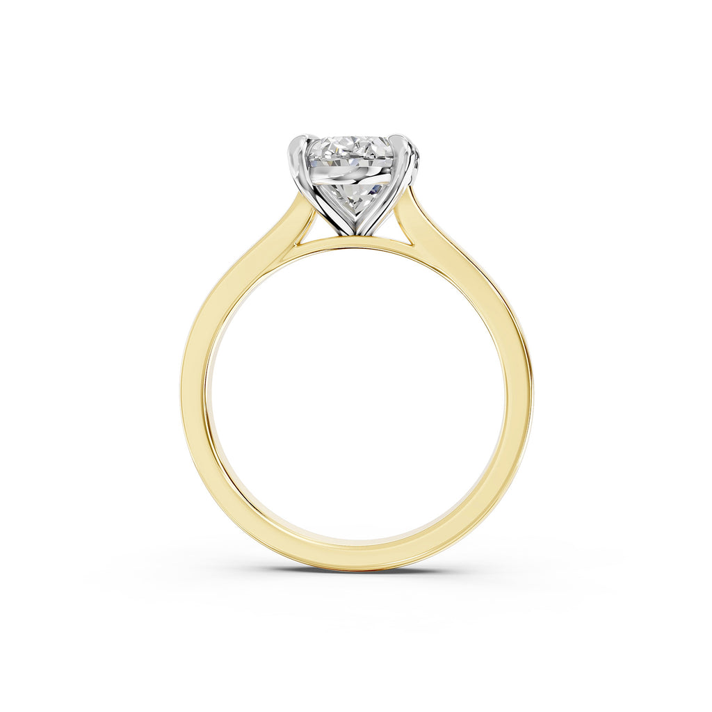 Oval Cut Lab-Grown Diamond Solitaire Ring