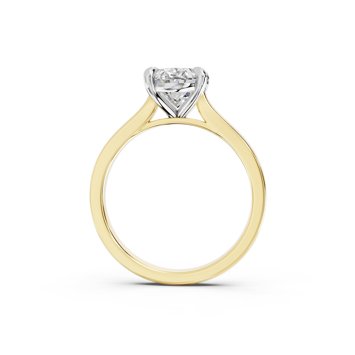 Oval Cut Lab-Grown Diamond Solitaire Ring