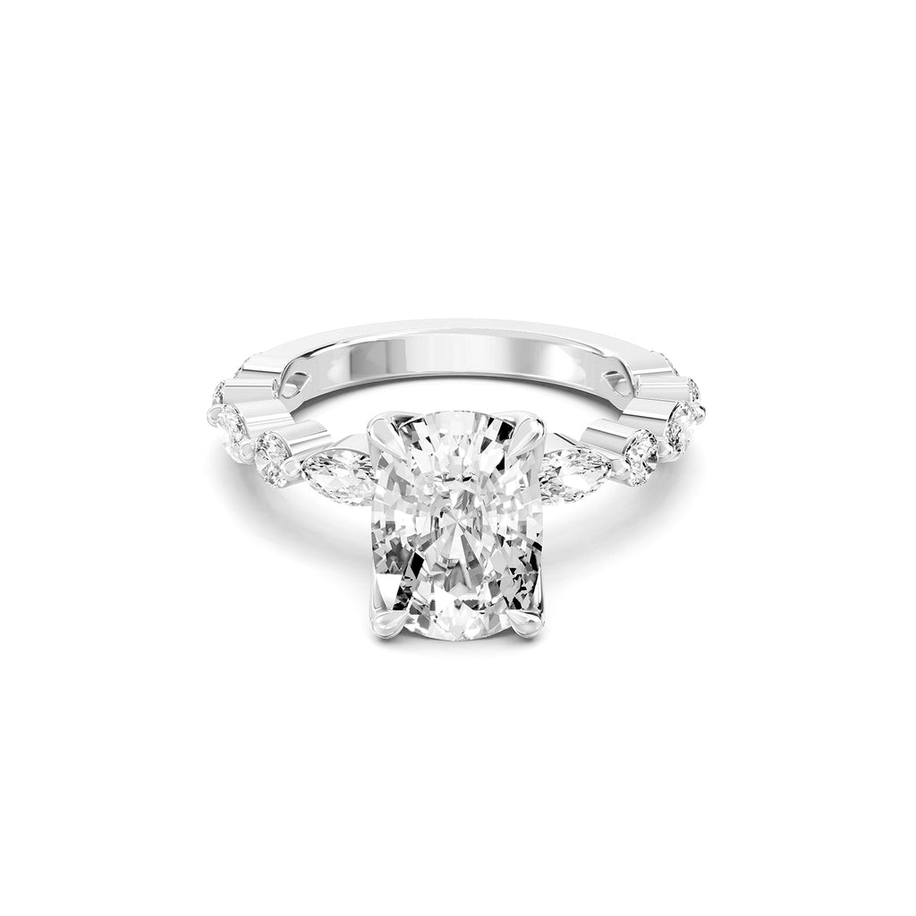 Pear Cut Lab-Grown Diamond Engagement Ring
