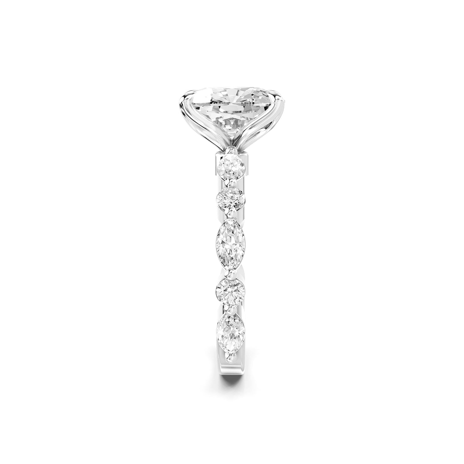 Pear Cut Lab-Grown Diamond Engagement Ring