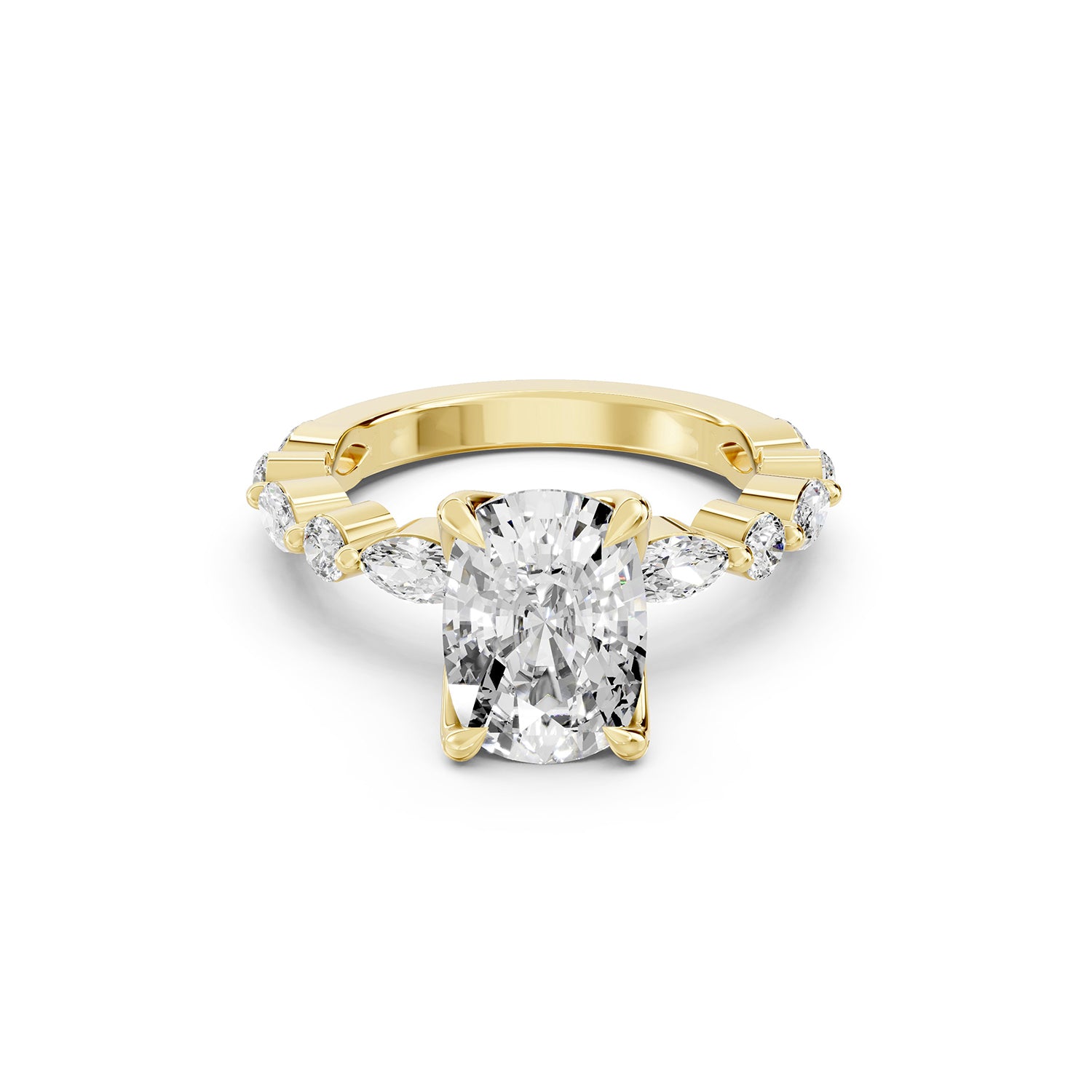 Pear Cut Lab-Grown Diamond Engagement Ring