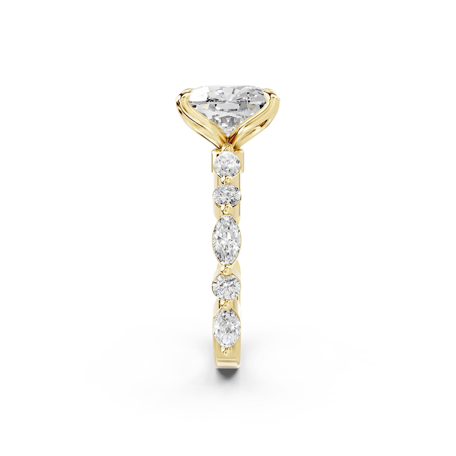 Pear Cut Lab-Grown Diamond Engagement Ring