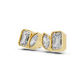 Emerald & Marquise Lab-Grown Diamond Stud Earrings
