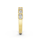 Emerald Cut Lab-Grown Diamond Bezel Ring