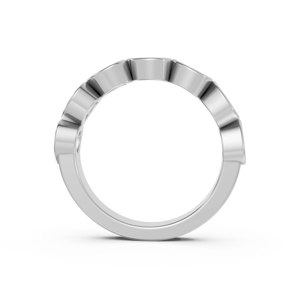 Pear Shape Lab-Grown Diamond Half Eternity Ring