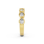Pear Shape Lab-Grown Diamond Half Eternity Ring