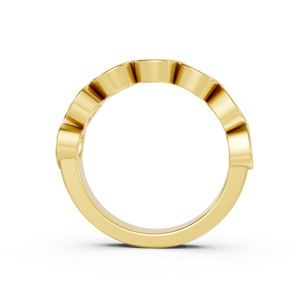 Pear Shape Lab-Grown Diamond Half Eternity Ring