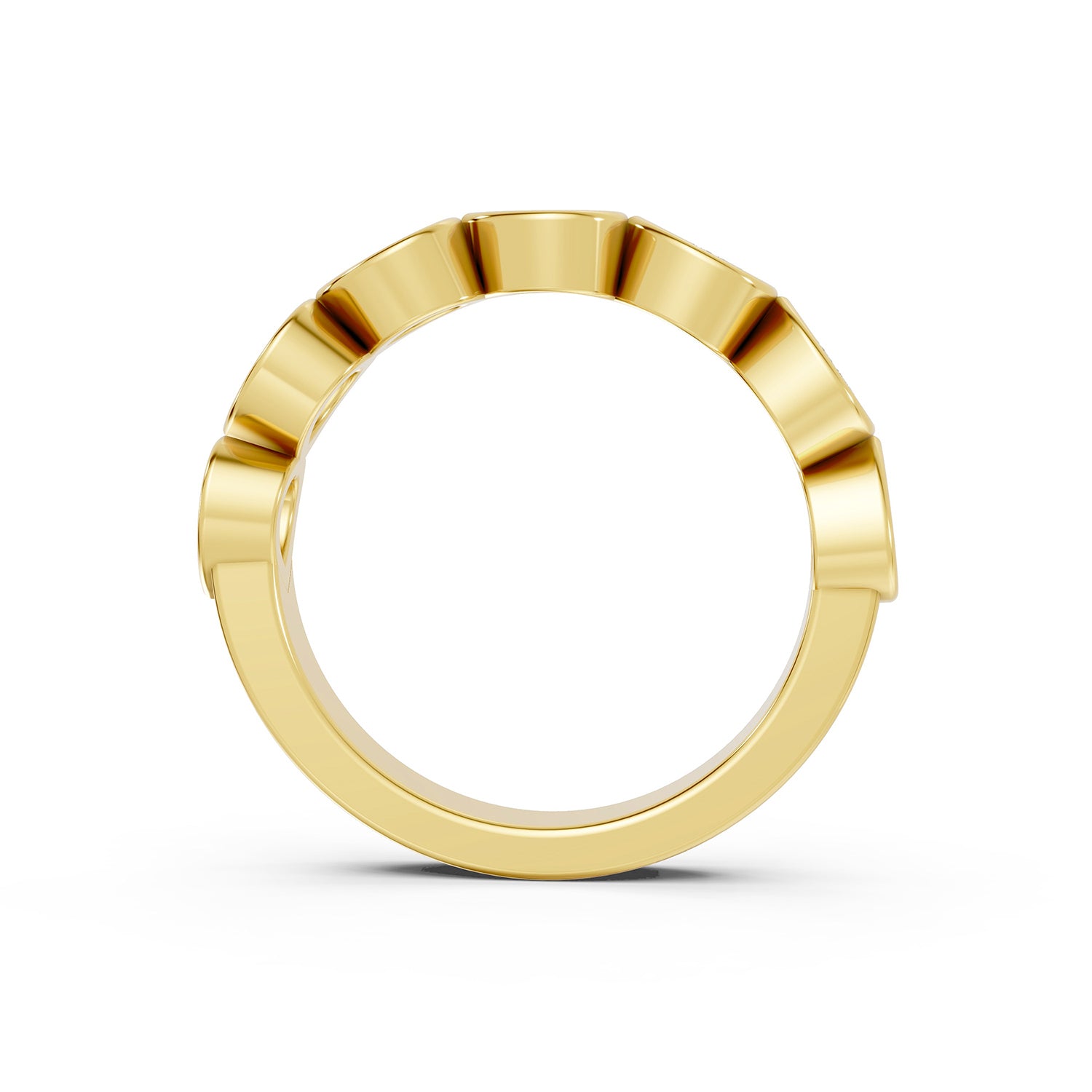 Pear Shape Lab-Grown Diamond Half Eternity Ring