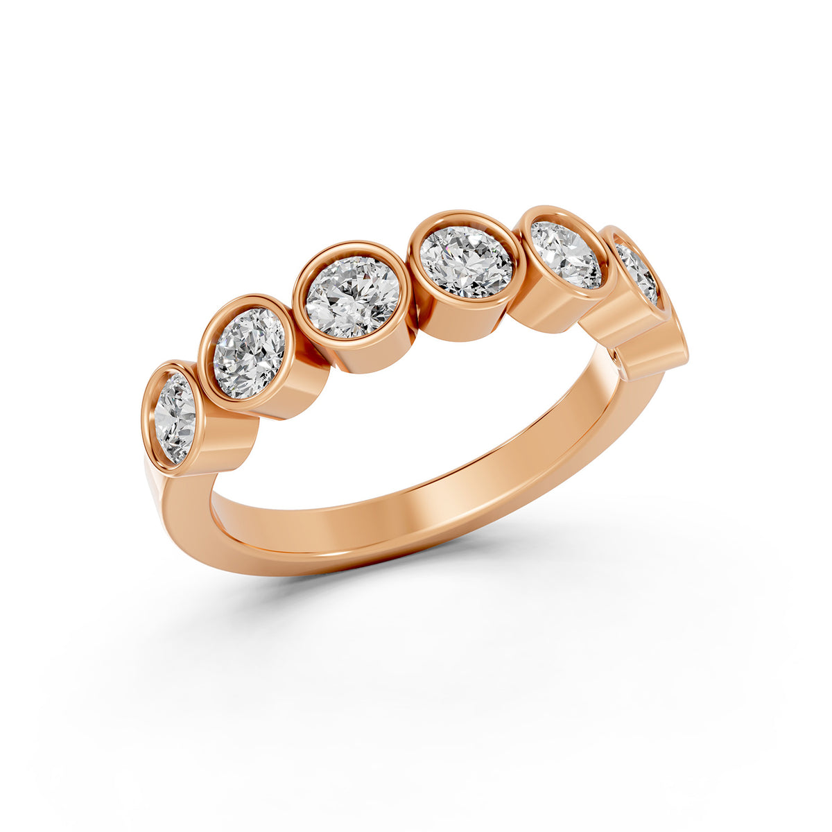 Round Brilliant Lab-Grown Diamond Bezel Ring
