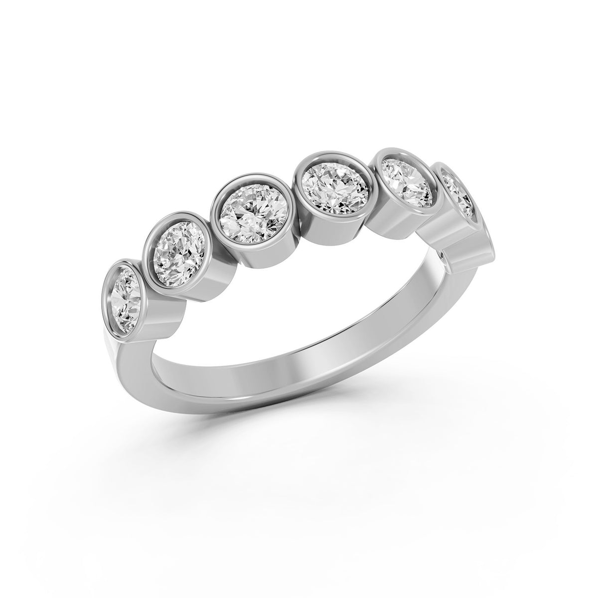 Round Brilliant Lab-Grown Diamond Bezel Ring