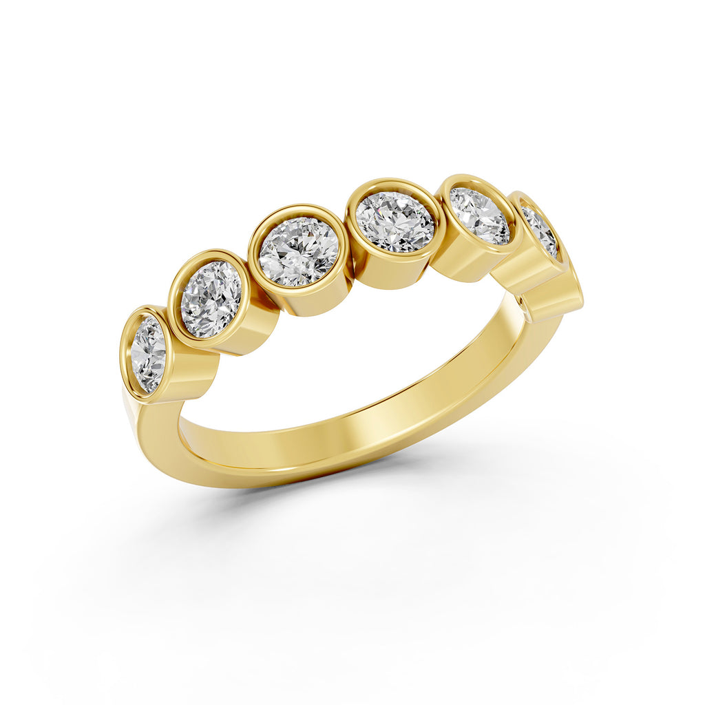 Round Brilliant Lab-Grown Diamond Bezel Ring