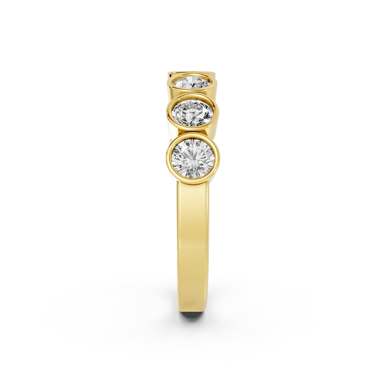 Round Brilliant Lab-Grown Diamond Bezel Ring