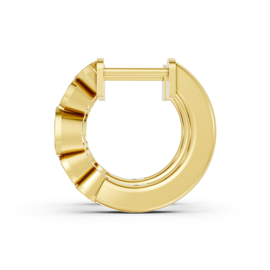 Pear Lab-Grown Diamond Hoop Earrings
