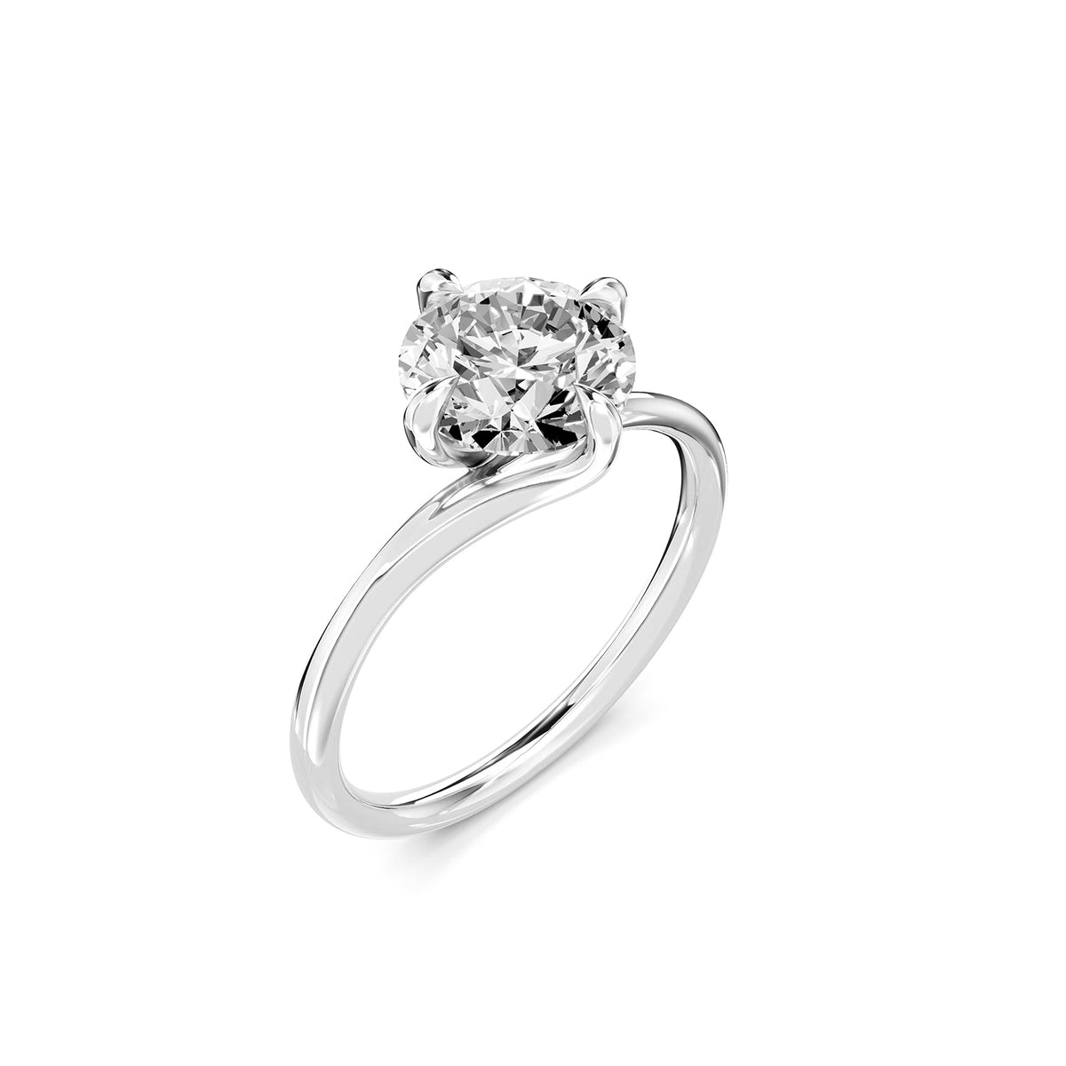Round Lab-Grown Diamond Solitaire Ring