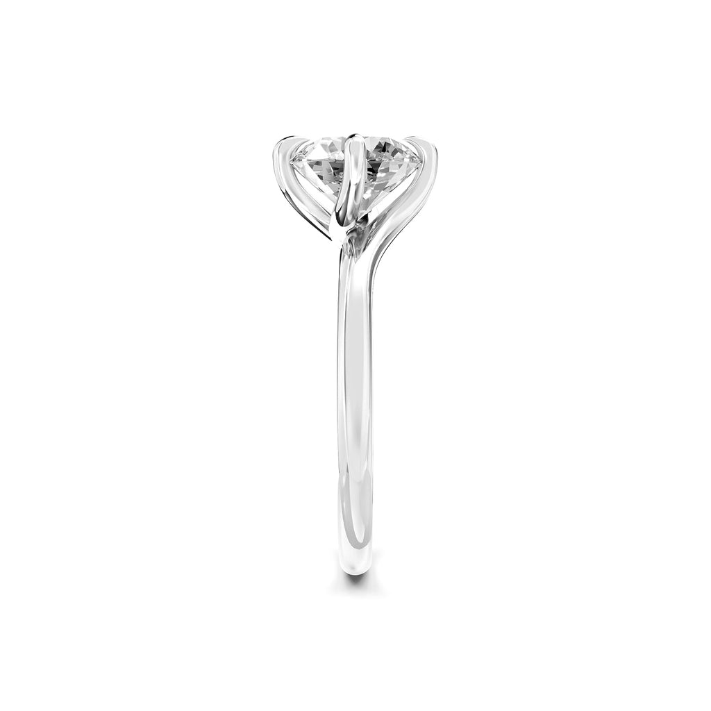 Round Lab-Grown Diamond Solitaire Ring