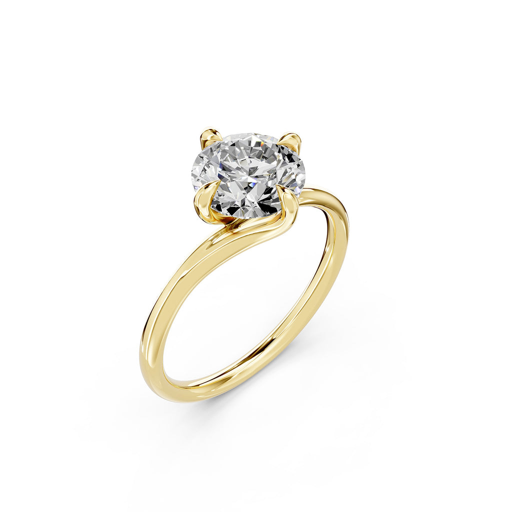 Round Lab-Grown Diamond Solitaire Ring