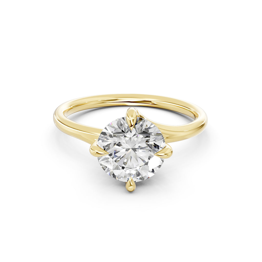 Round Lab-Grown Diamond Solitaire Ring