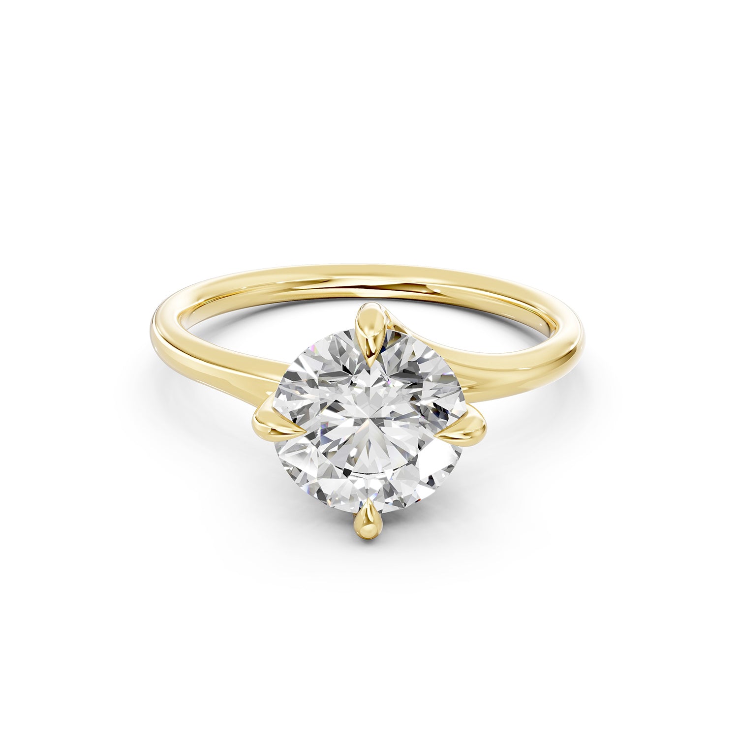 Round Lab-Grown Diamond Solitaire Ring